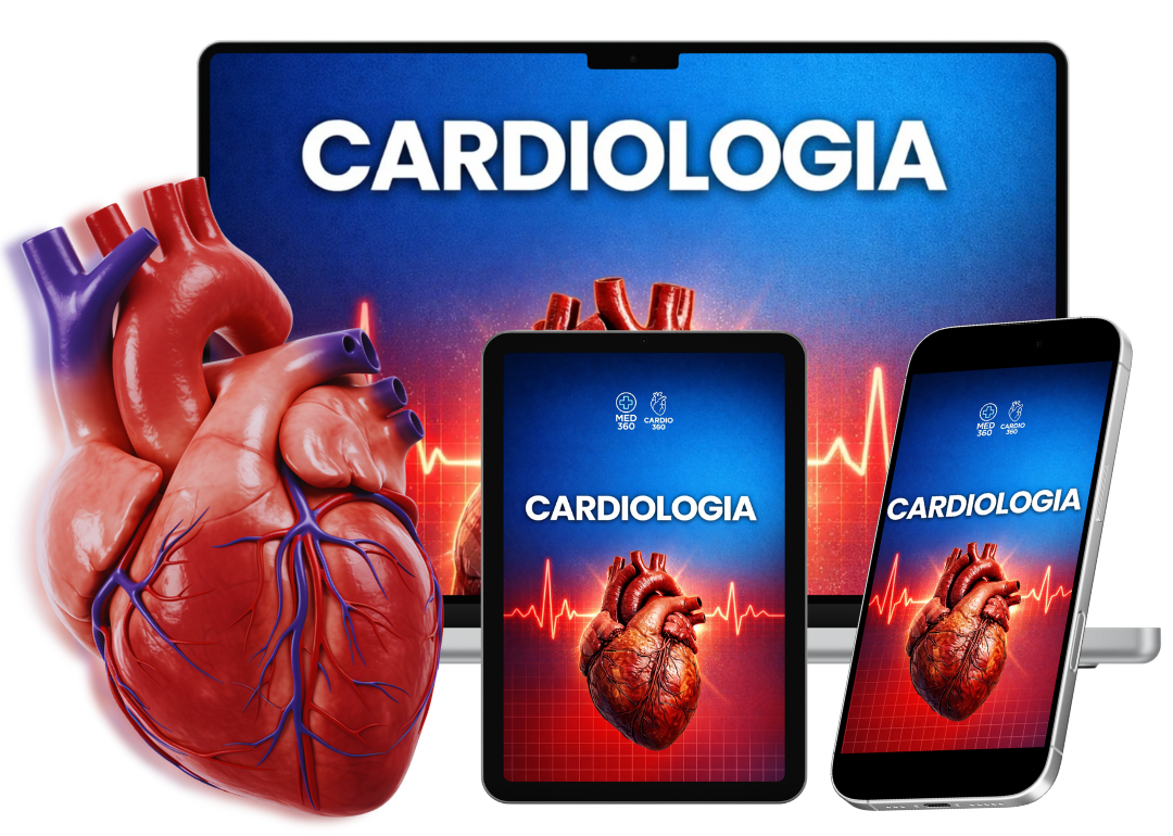 Mockup do Manual Prático de Cardiologia Clínica Med 360